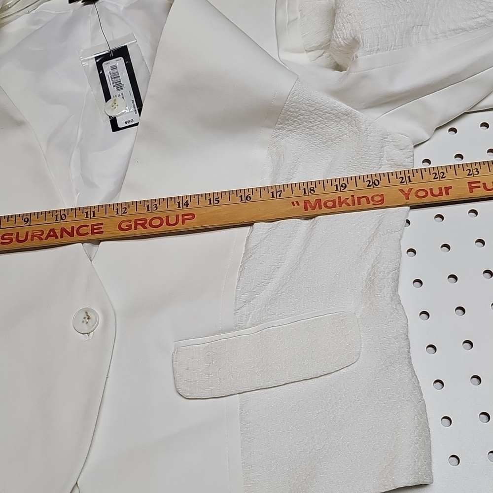NWT Worthington Ladies Blazer/Jacket Sz 16 White - Picture 9 of 10